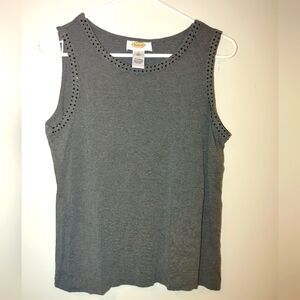 Talbots Gray Sleeveless Top, Size Medium